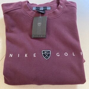 Nike Maroon Sweatshirt Comfortable Crew Neck